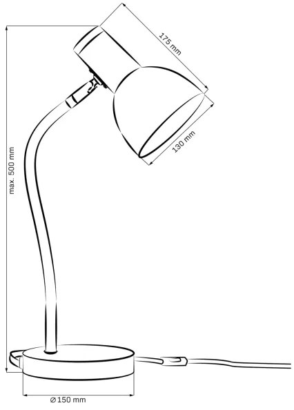 Stolná lampa MIMI 1xE27/10W/230V modrá