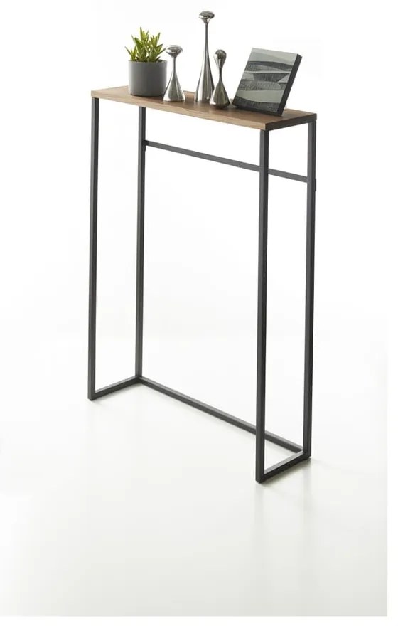Čierny konzolový stolík 18.5x60 cm Tower – YAMAZAKI