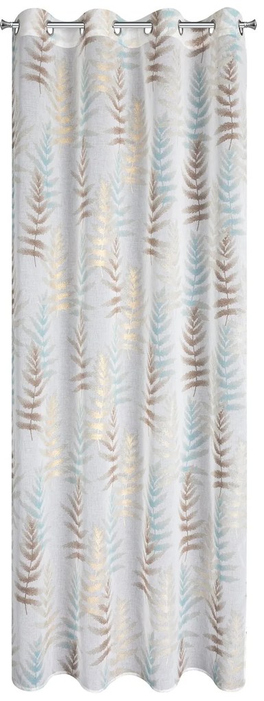 ZÁVES NA KRÚŽKOCH RUTI 140X250 CM LISTY