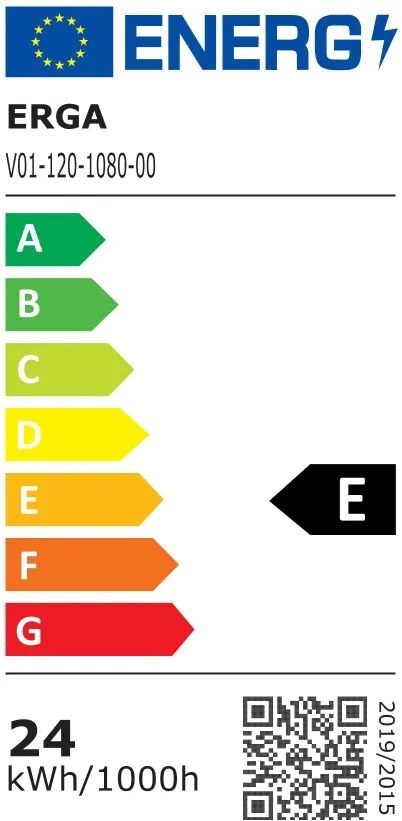 Erga Ava, LED zrkadlo 100x80cm, 2760 lm, 6500K, predné/zadné osvetlenie, ERG-V01-120-1080-00