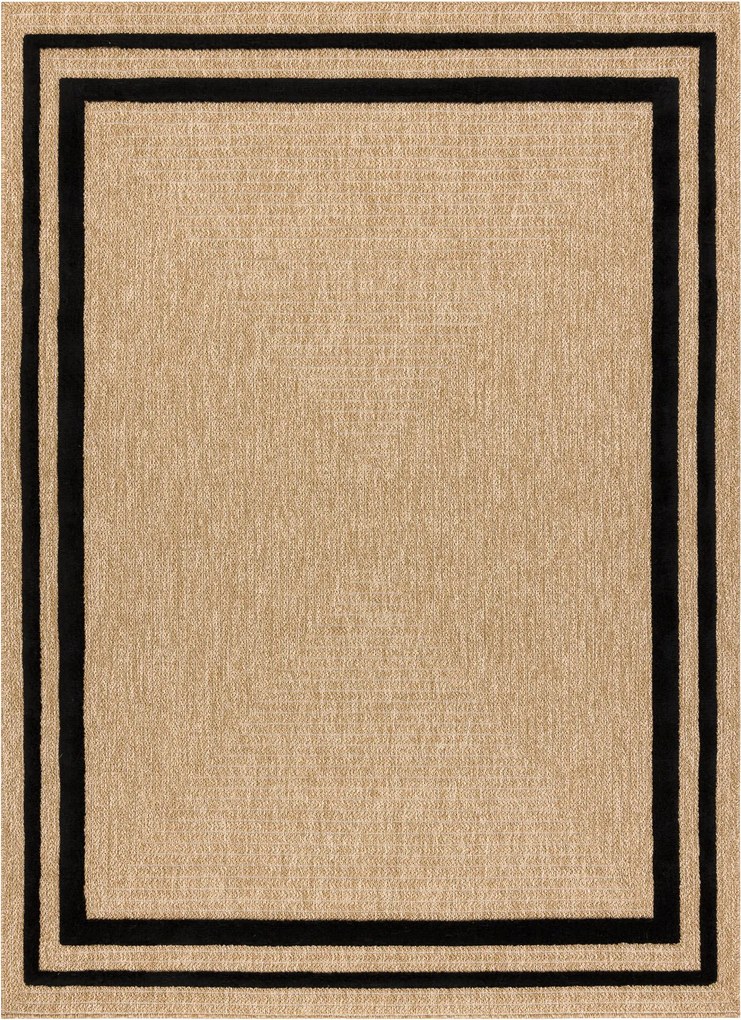 Kusový koberec Spark 0687 beige/black, 160x220, béžová, chodba / predsieň, Dywany Łuszczów