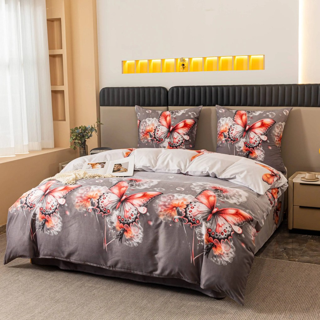 Obliečky z mikrovlákna FLARISSE sivé Rozmer obliečky: 70 x 80 cm | 140 x 200 cm