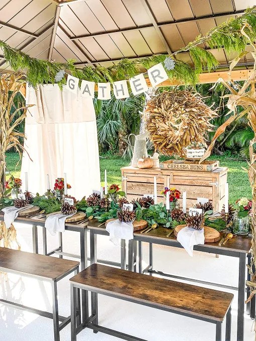 Jedálny stôl s lavičkami KDT070B01