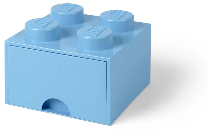 Svetlomodrý úložný box štvorec LEGO®