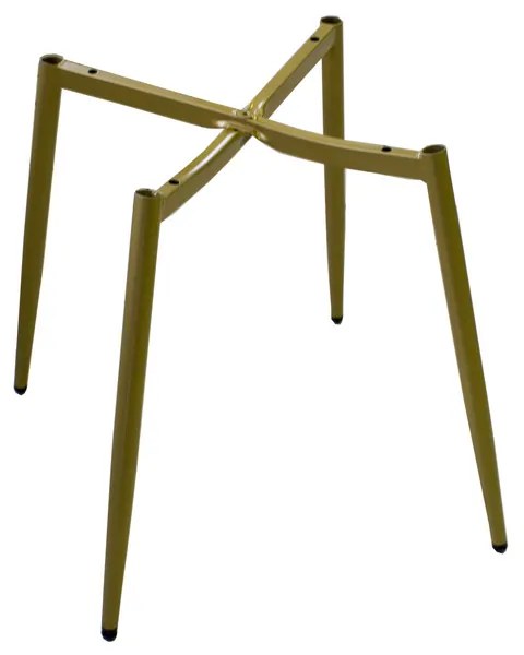 Dekorstudio Zamatová jedálenská stolička BELT krémová - zlaté nohy