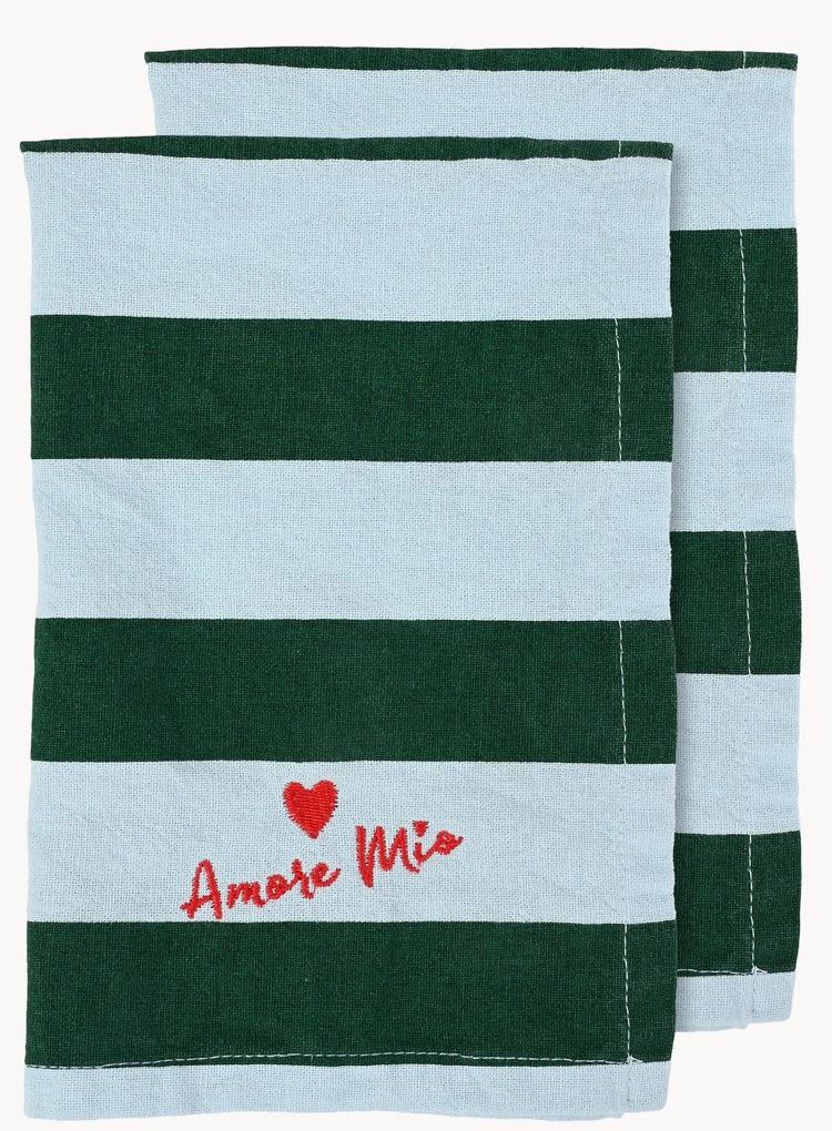 Textilné obrúsky Love, 2 ks