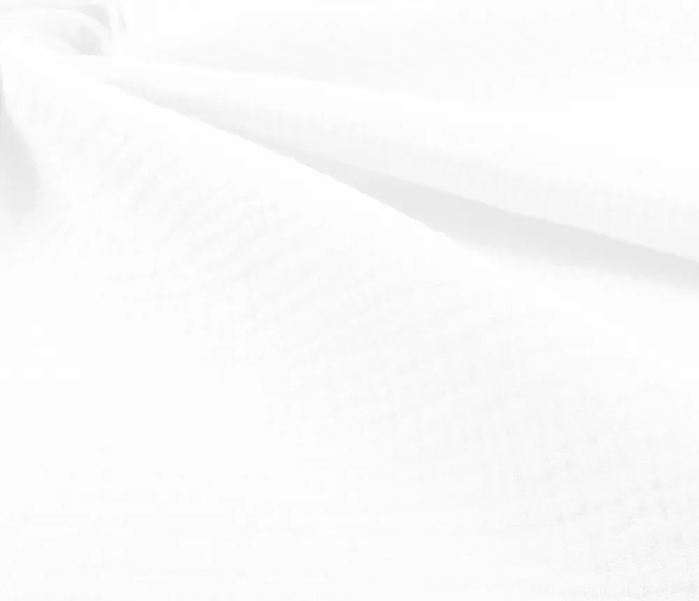 Biante Mušelínový behúň na stôl MSN-079 Snehovo biely 45x140 cm