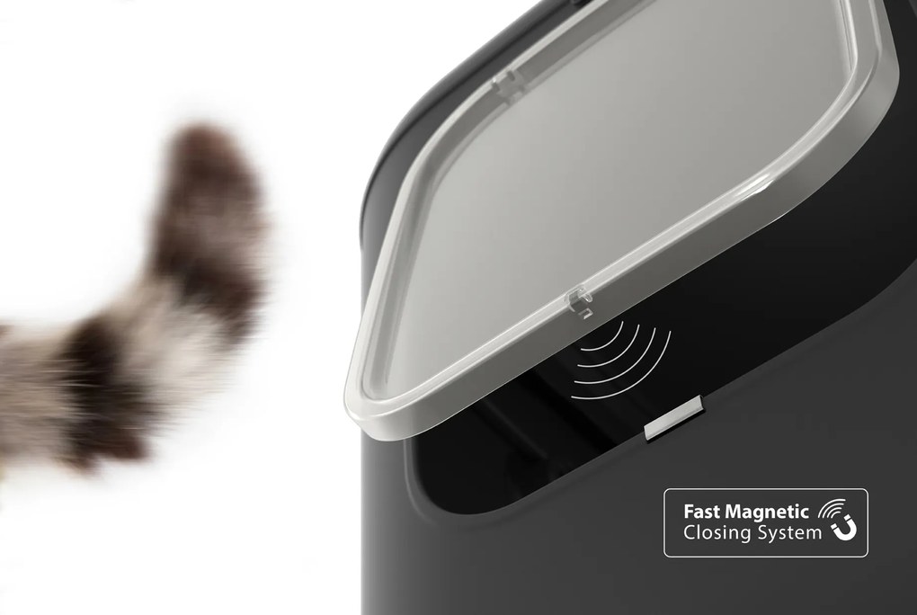 Rotho 2. kvalita - Mačacia toaleta, krytý záchod pre mačky CAT XXL - čierna