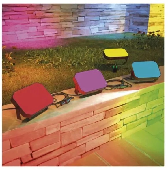 Rozš. sada LED RGBIC Stm. von. reflektor LED/4W/230V 3000-6500K IP65 Wi-Fi Tuya