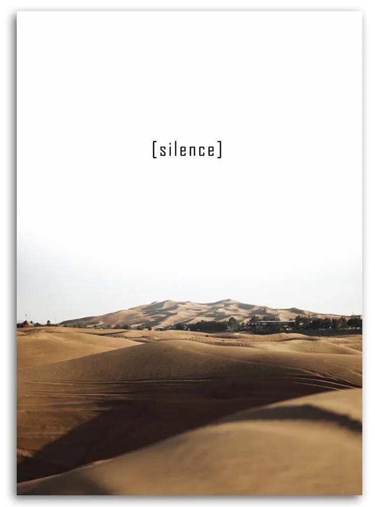 Obraz na plátně Nápisy Silence,Landscape - 40x60 cm