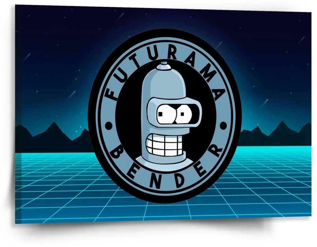 Sablio Obraz Futurama Bender Štvrtá dimenzia - 150x110 cm