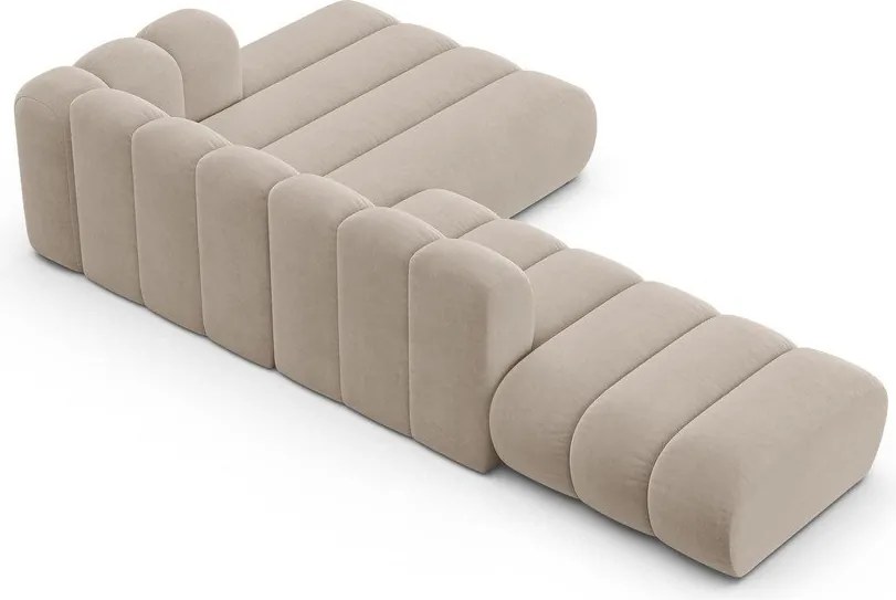 Béžová rohová pohovka (pravý roh) Lupine – Micadoni Home