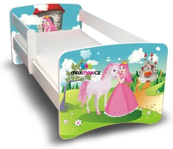 MAXMAX Detská posteľ 180x80 cm bez šuplíku - PRINCEZNA II 180x80 pre dievča NIE
