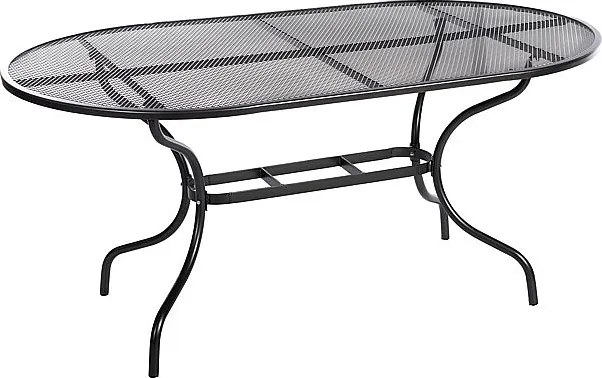 DEOKORK Kovový stôl oválny 190 x 105 cm