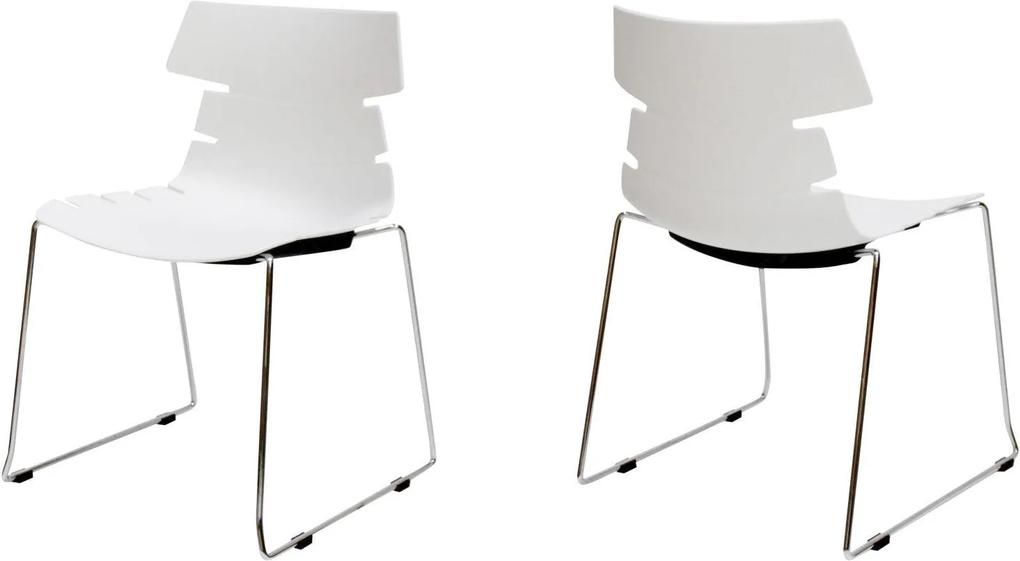Dizajnová stolička Dollie / biela