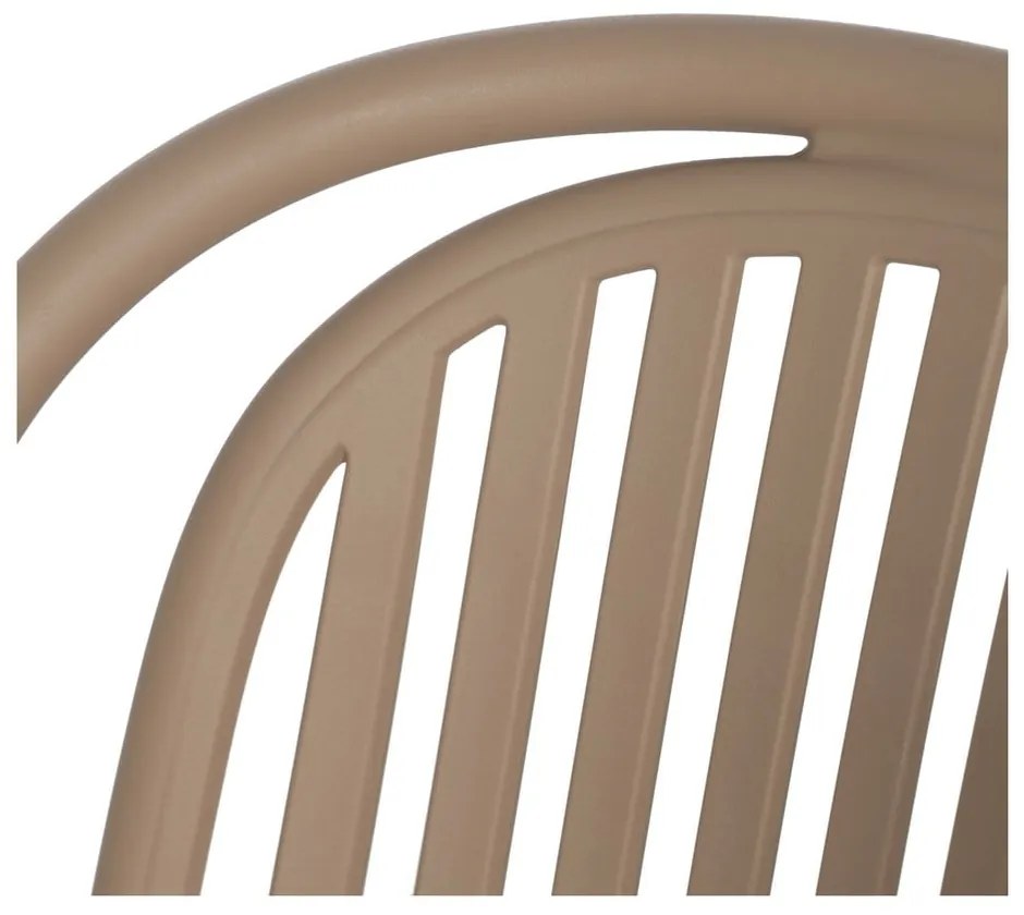 Béžová plastová jedálenská stolička Alia – Ixia