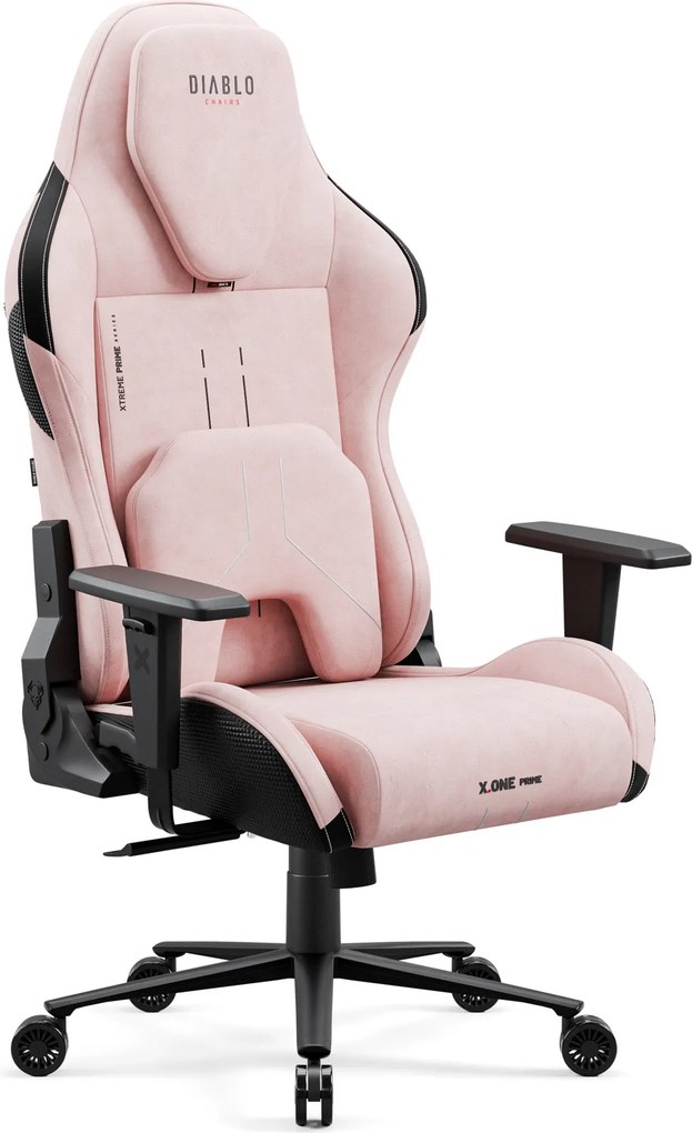 Herné kreslo Normal Size, čierno-ružovej farbe: Diablo X-One Prime Akira Pink