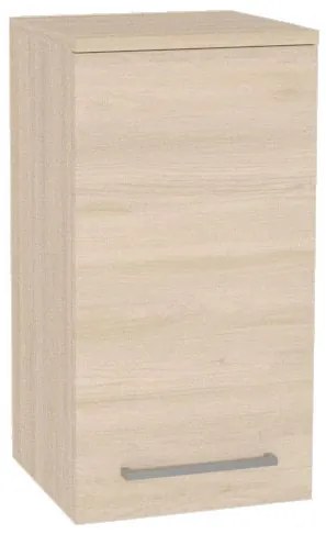 Mereo, Mereo Bino kúpeľňová skrinka horná 63 cm, pravá, Multidecor, Javor Hard šampanský, MER-CN696JHS2