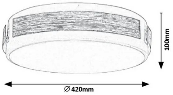 Rabalux 5646 - LED Stmievateľné stropné svietidlo SALMA LED/24W/230V