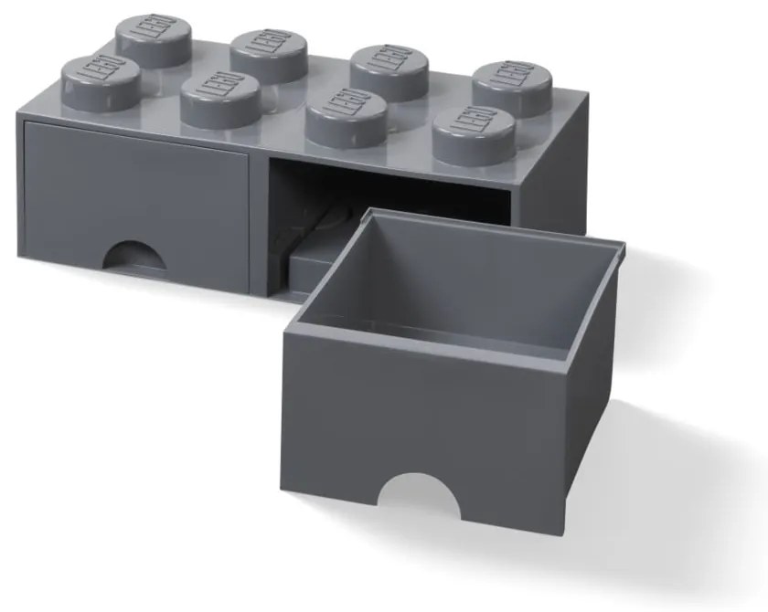 Detský tmavosivý úložný box s 2 zásuvkami LEGO®