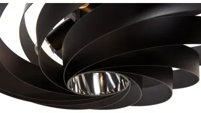 Závesná lampa VENTO čierna