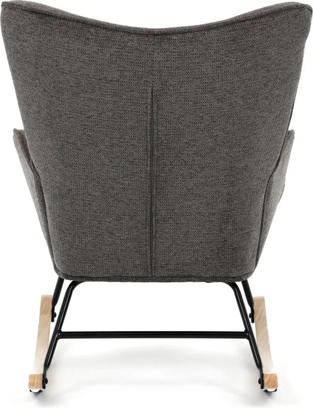 Hojdacie kreslo FABIAN — látka, sivá