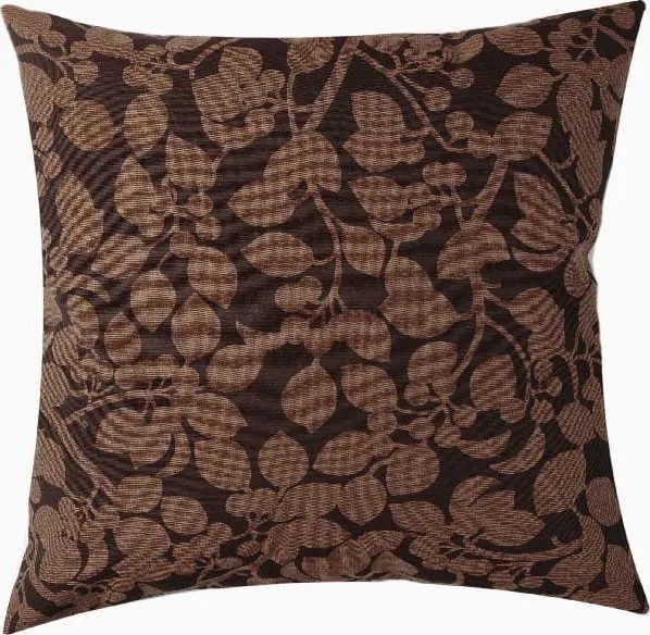 Obliečka na vankúš FOLIUM Kvety 40x40 cm - hnedá