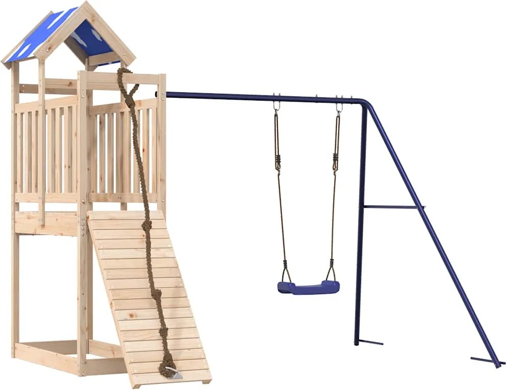 vidaXL Vonkajšia súprava na hranie masívna borovica