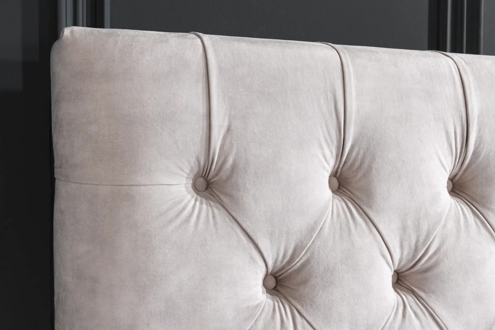 Posteľ Paris 180x200cm champagne velvet