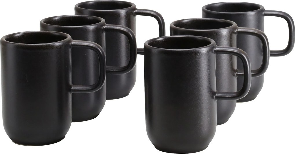 XXXLutz SADA HRNČEKOV NA KÁVU Uno Schwarz  6-dielne Creatable - Hrnčeky & šálky - 007768076602