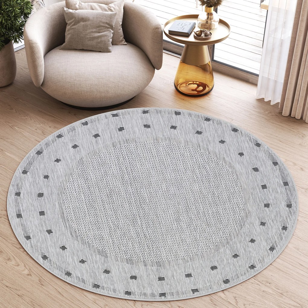 TA Koberec KE63A ŠEDÁ MELISSA MAA Rozmer: 140x140 cm