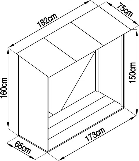 Drevník WC-A Rojaplast