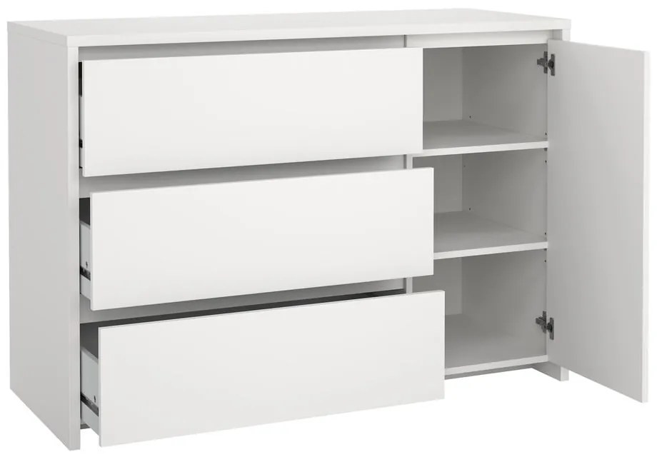 Biela komoda 119x84x48 cm Next – Tvilum
