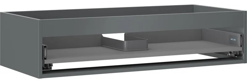 Mexen Box-A, závesná skrinka 100 cm, 1 zásuvka, grafitová matná, 91AX0-1000-235-1-66