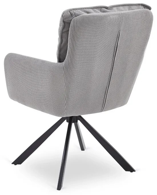 Otočná stolička MAGNUS sivá