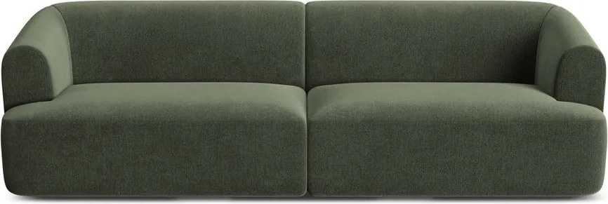 Zelená zamatová pohovka 255 cm Campi – Cosmopolitan Design