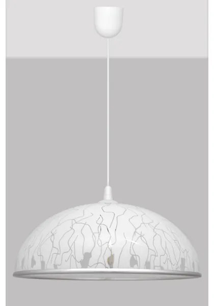 Luster na lanku CIRCLE 1xE27/15W/230V biela