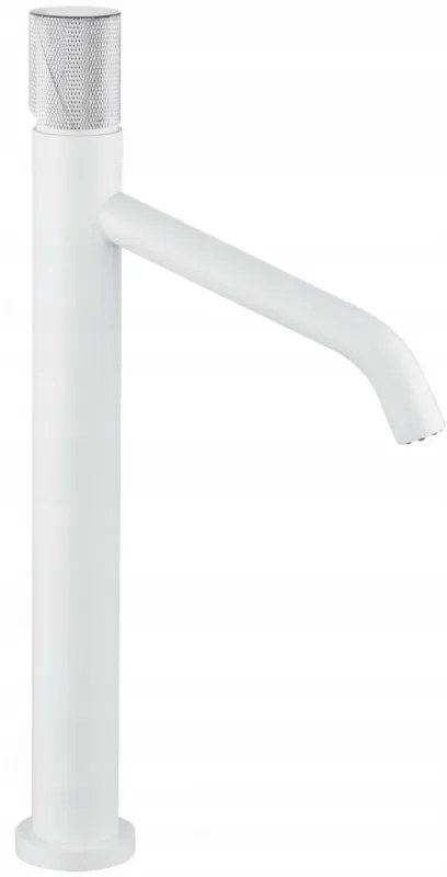 Mexen Rumba One vysoká umývadlová batéria, biela / chrómová, 73511-22