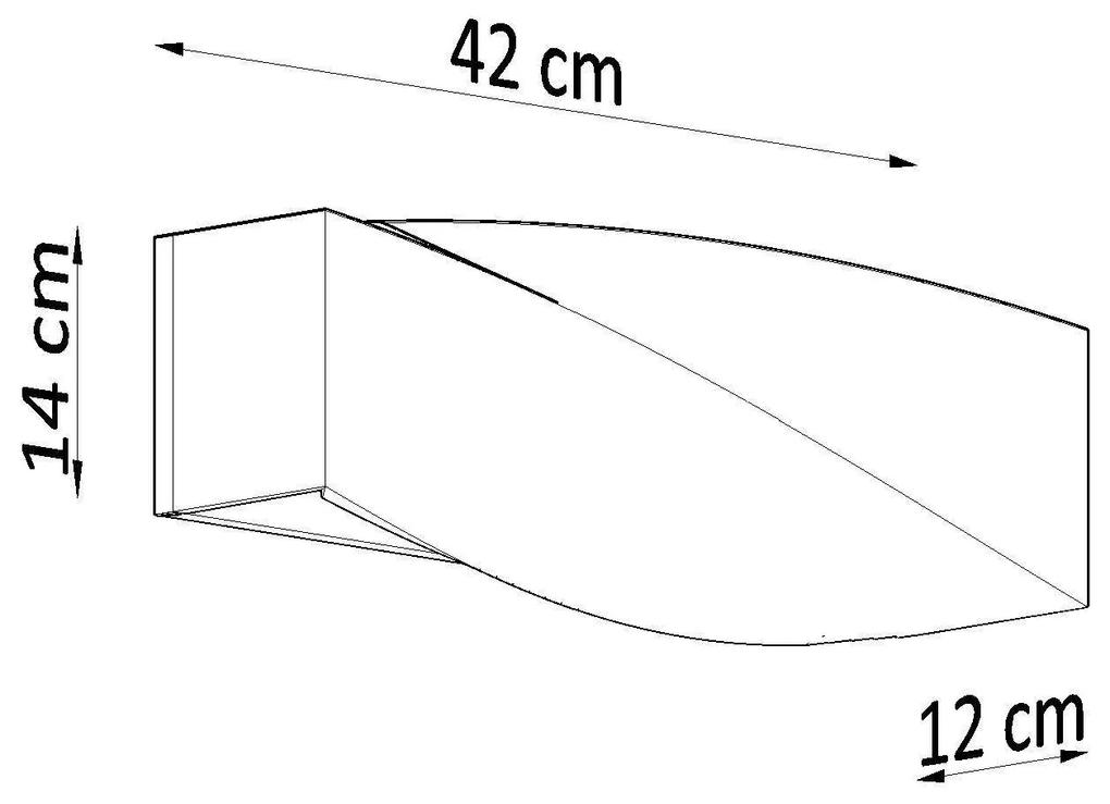 Nástenné svietidlo Sigma, 1x betónové tienidlo