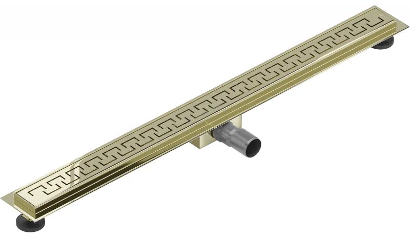 Mexen Flat M15 nerezový sprchový žľab 80 cm, zlatá, 1524080-15