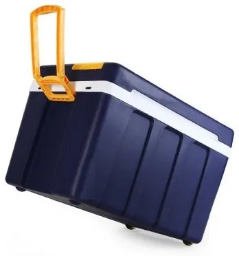 Pojazdný chladiaci box 60 W, 230/12 V, 50 l modrá/žltá