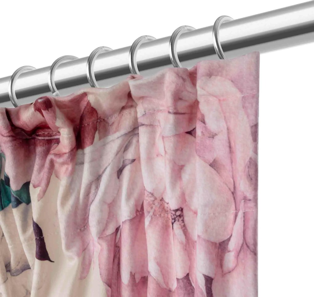Záves PEONY VELVET LIGHT s riasiacou páskou 140x270 cm