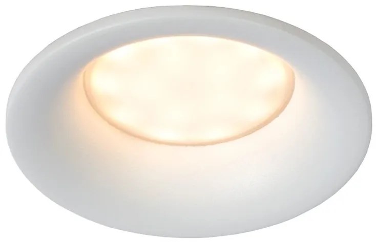 Lucide 09923/01/31 ZIVA - Zapustené bodové svietidlo do kúpeľne - priemer 8,5 cm - 1xGU10 - IP44 - biele