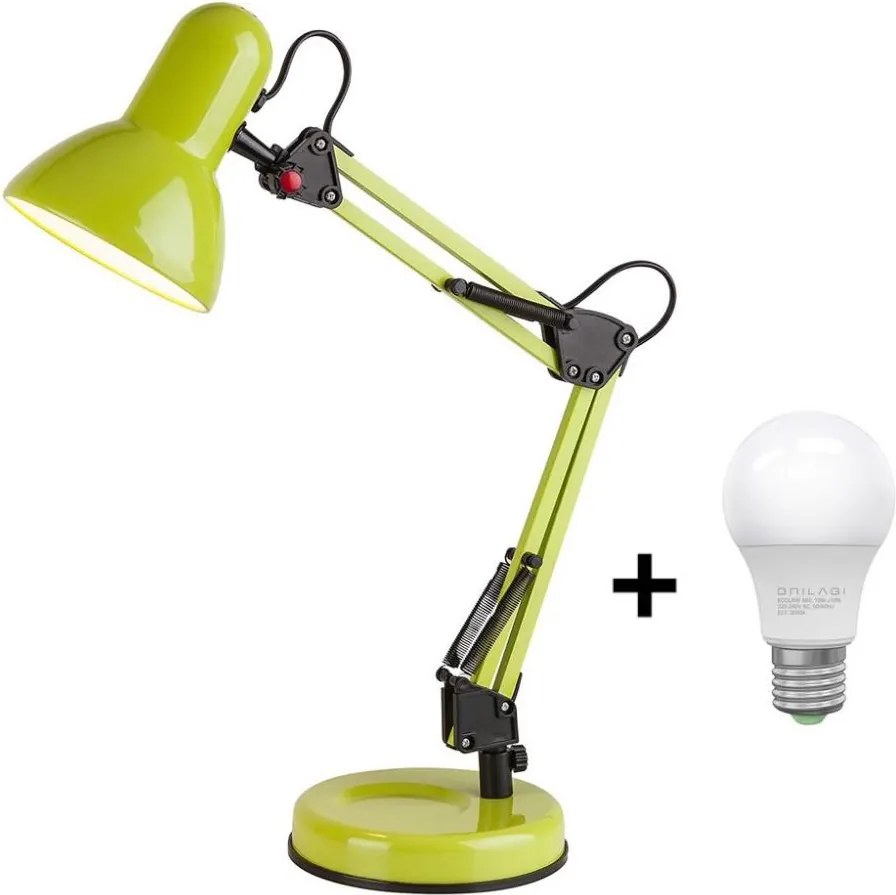 Brilagi - LED Stolná lampa ROMERO 1xE27/10W/230V zelená