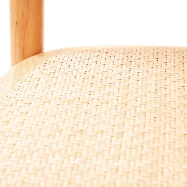 Jedálenská stolička LEGNO drevená s ratanom 871370