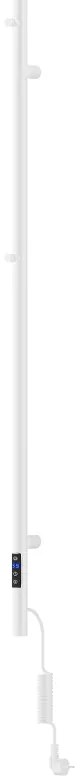 Mexen Pino, elektrické vykurovacie teleso s vešiakmi na uteráky 1405x32 mm, 75 W, biela, W301-1405-032-00-20