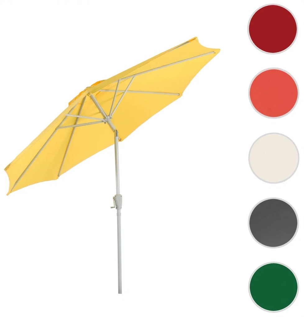 Slnečník N18 Ø 2,7m - polyester/hliník - žltá