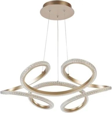 Searchlight 66110CP - LED stmievateľný luster na lanku DOODLE LED/40W/230V mosadz