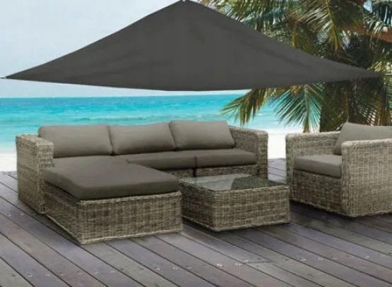 Garden Line SLNEČNÍK TROJUHOLNÍKOVÝ ŠEDÝ 3 X 3 X 3M *0440