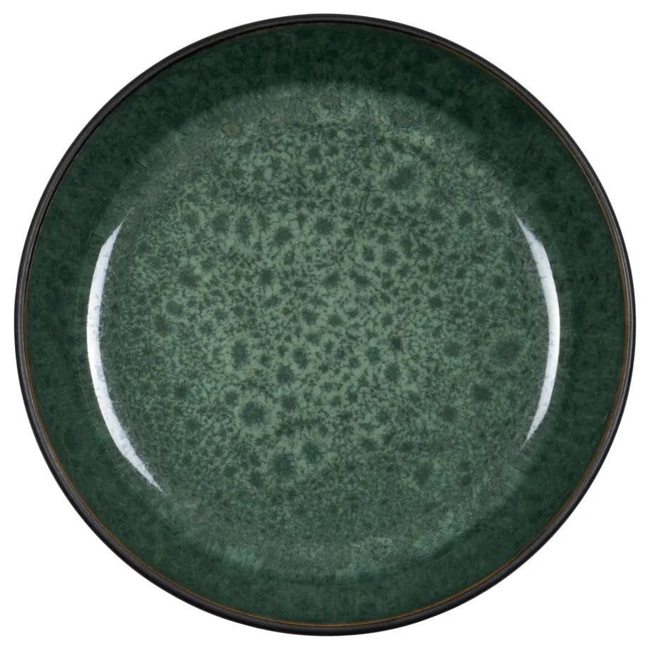 Zelená/čierna kameninová miska Gastro Green/Black – Bitz